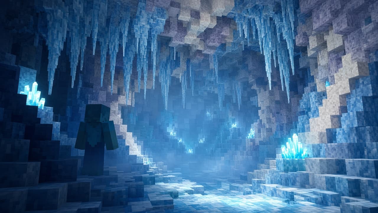 News Desk illustration for 26.4 Snapshot 3: Java Finally Gets Ice Caves and Frostbite on PixelCraftMusic
