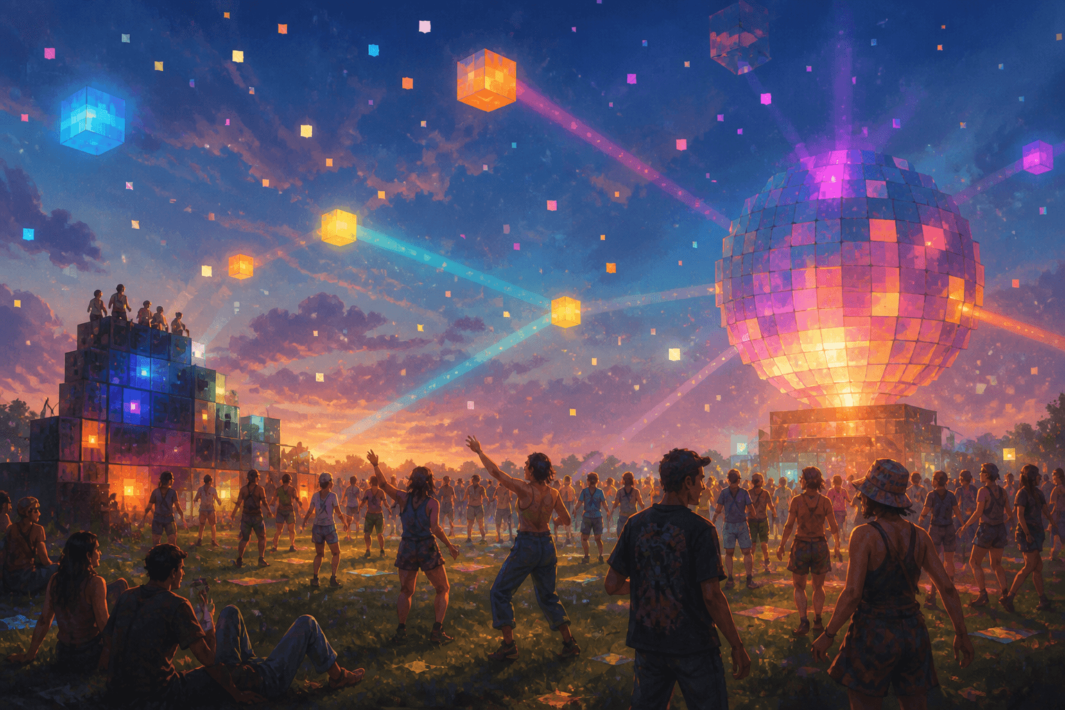 AI news illustration for Grab the Chaos Cubed: Pixel Party add-on for free! on PixelCraftMusic