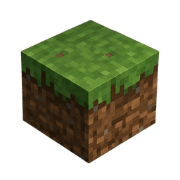 PixelCraftMusic logo — Minecraft grass block icon for music and ambient sound channel