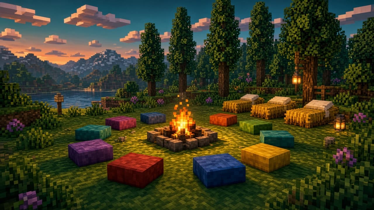 News Desk illustration for Camp Out: Carpet the Overworld Before October 1 on PixelCraftMusic