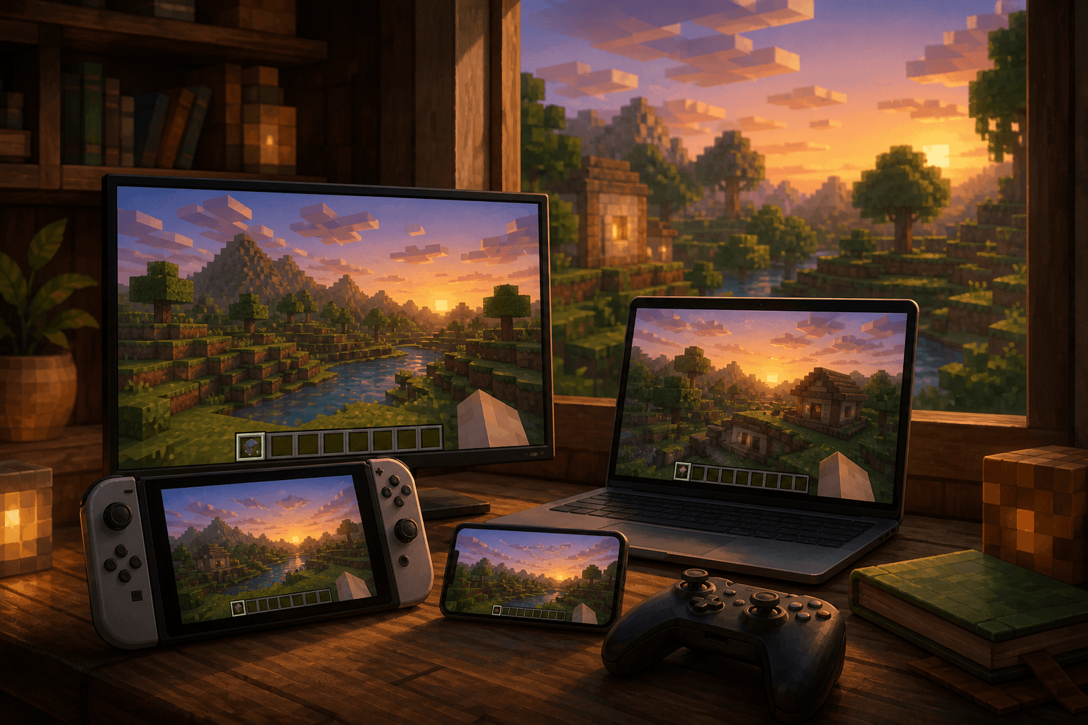 AI news illustration for Minecraft: Bedrock Edition 26.40 on PixelCraftMusic