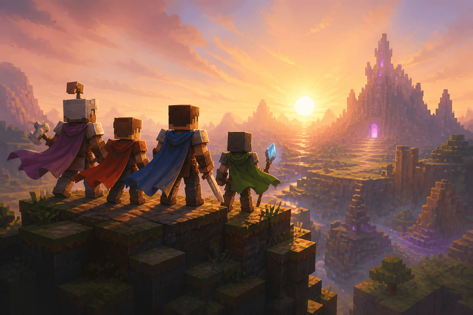 AI news illustration for Minecraft Dungeons II Capes & Promos on PixelCraftMusic