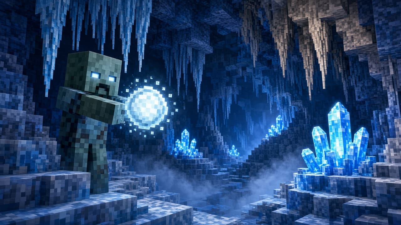 News Desk illustration for Bedrock Preview 26.60.29: Ice Caves Meet the Frostbite on PixelCraftMusic