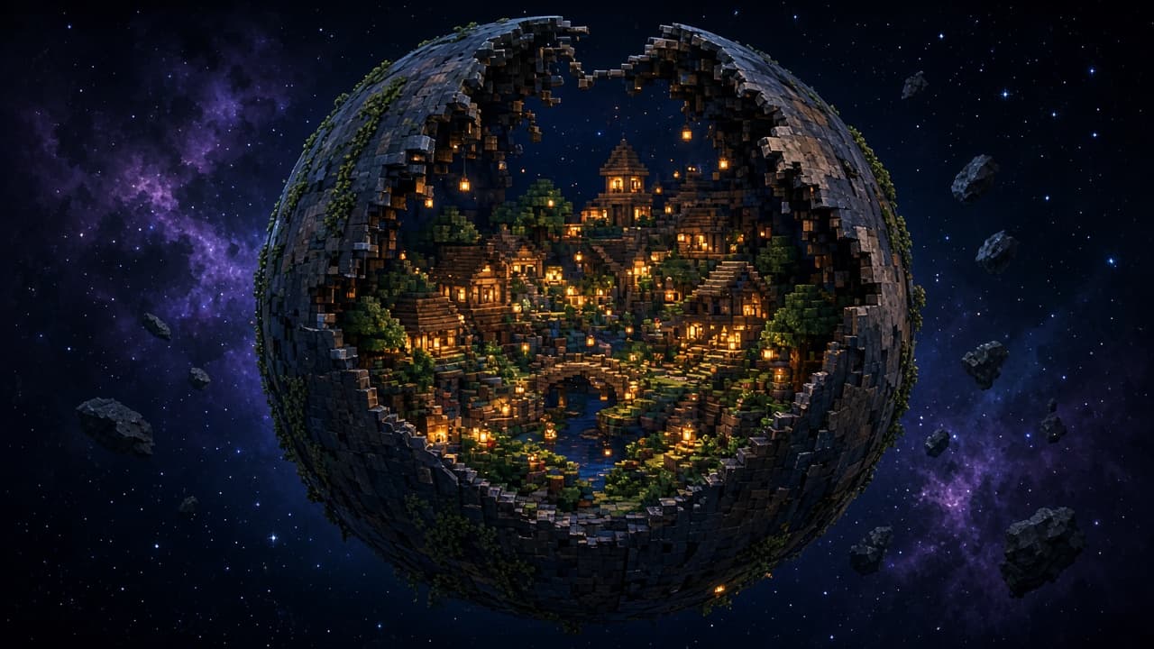 News Desk illustration for Java Realms Goes Cosmic: Grinding and Galaxy Maps on PixelCraftMusic